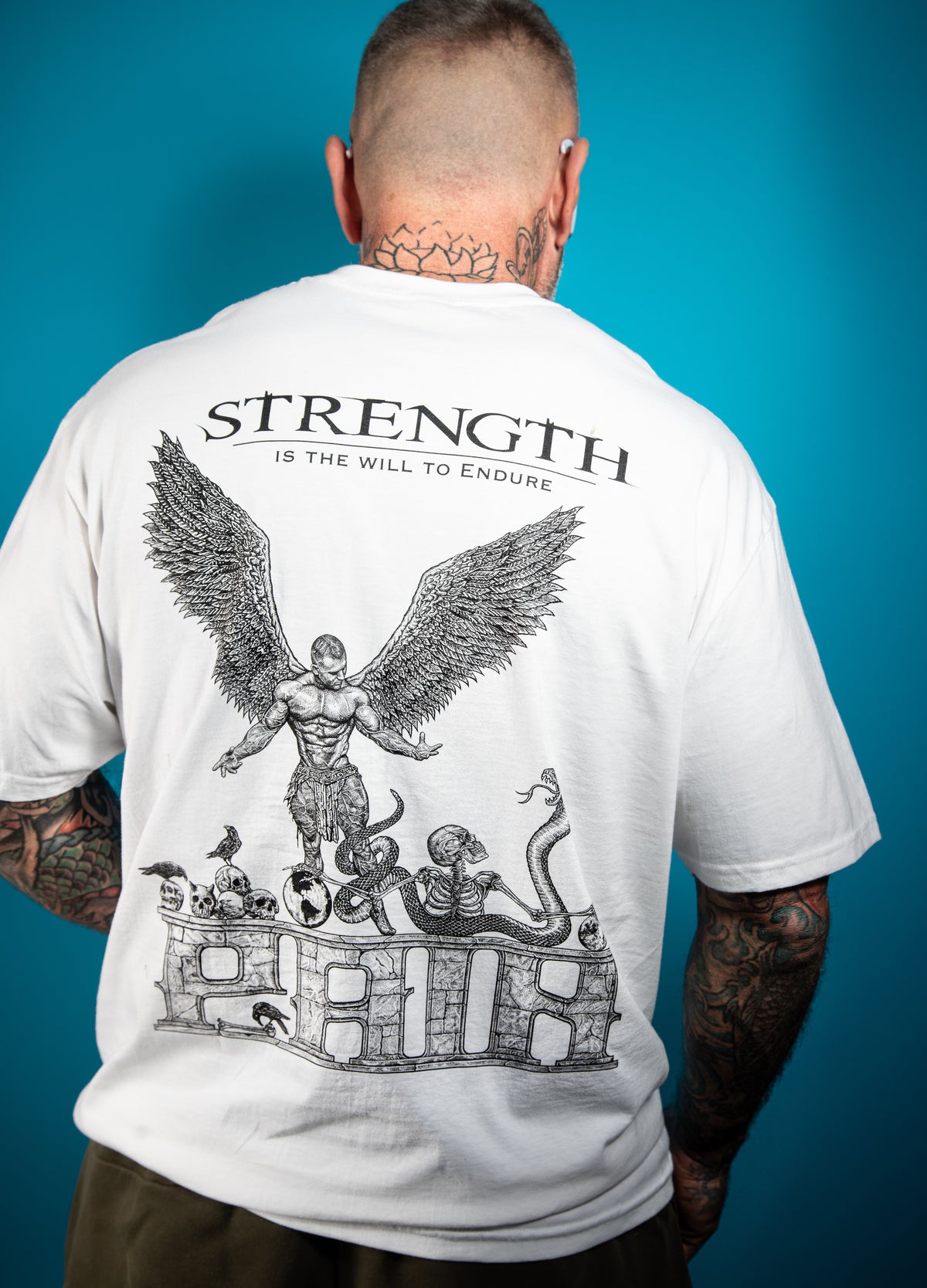 "STRENGTH" - OG White Standard Fit T-Shirt