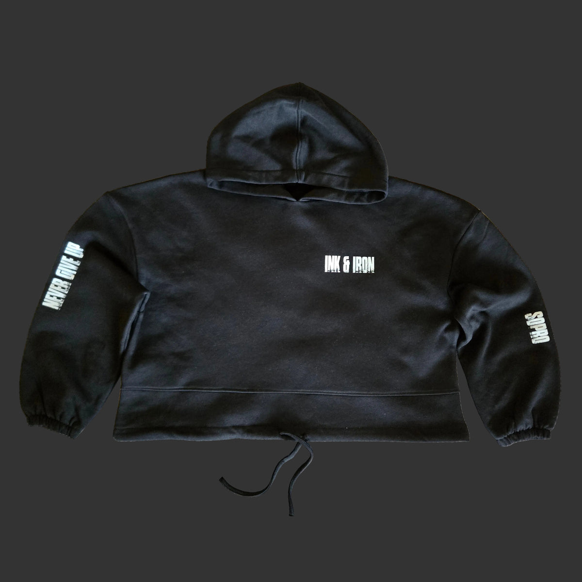 SOPRO CROP HEAVY HOODIE STONE or BLACK