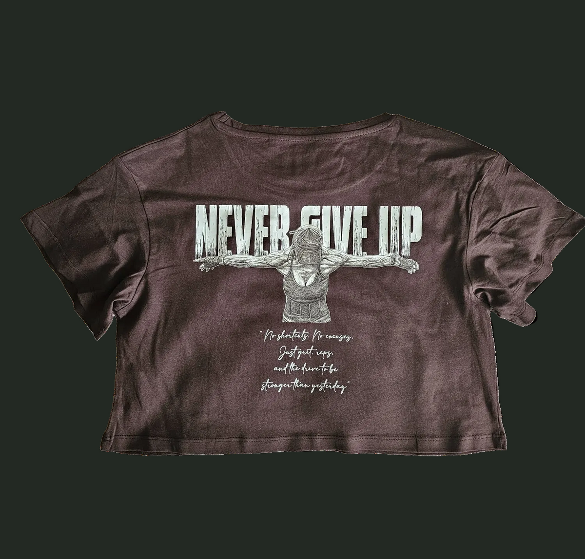 SOPRO CHOCOLATE OVERSIZE CROP T-SHIRT