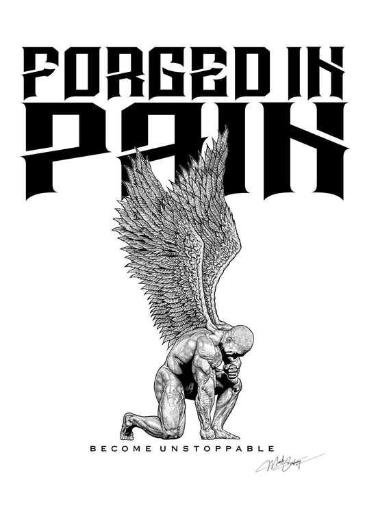 Fallen Angel - BECOME UNSTOPPABLE High Quality Art Print