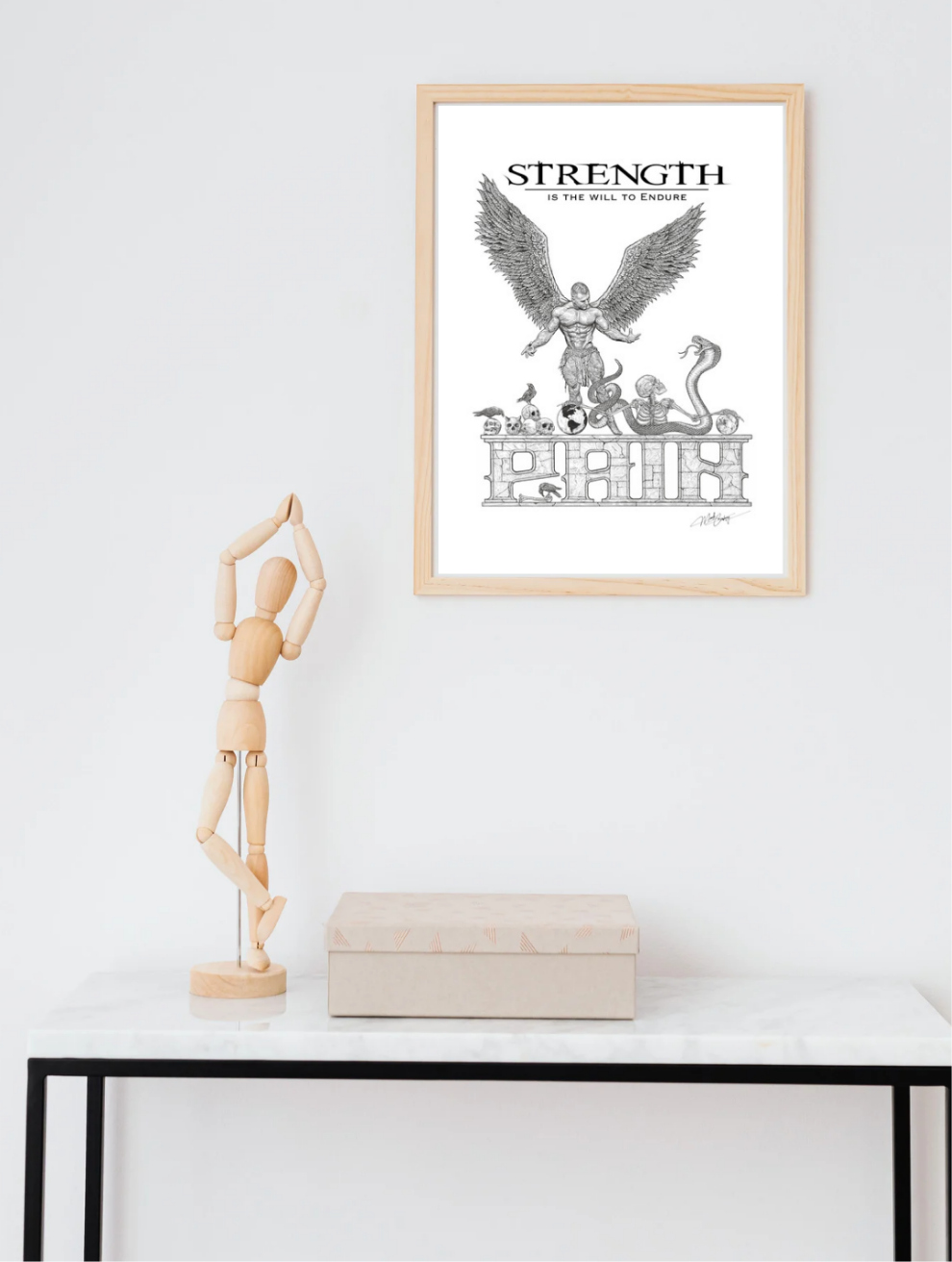 Angels Crypt - BECOME UNSTOPPABLE High Quality Art Print