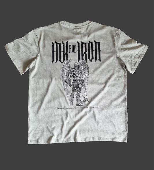 INK & IRON VANGUARD OVERSIZE ASPHALT GREY T-SHIRT