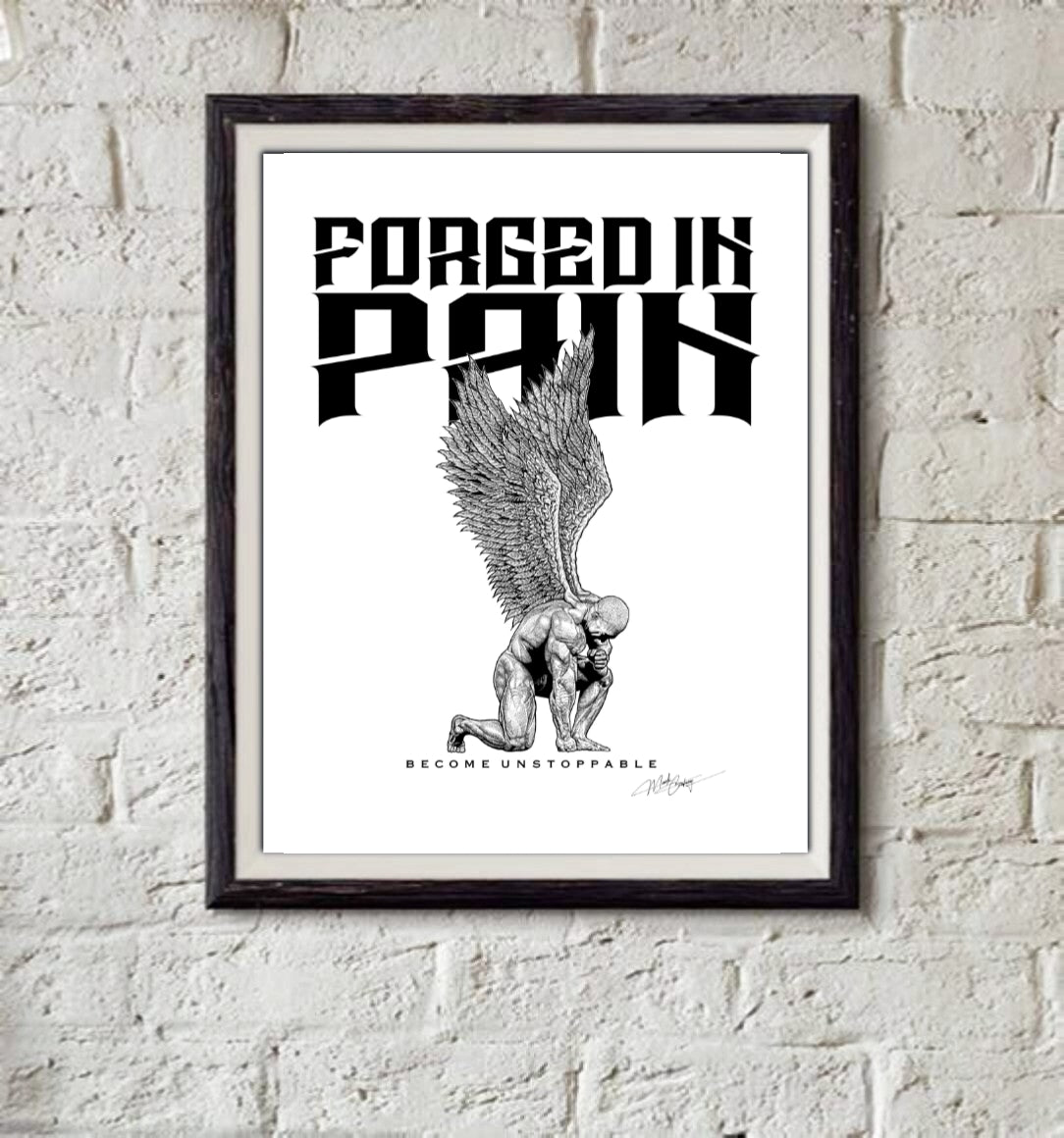 Fallen Angel - BECOME UNSTOPPABLE High Quality Art Print