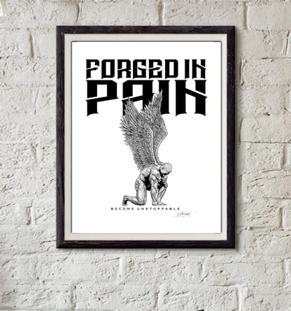 Fallen Angel - BECOME UNSTOPPABLE High Quality Art Print
