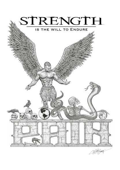 Angels Crypt - BECOME UNSTOPPABLE High Quality Art Print