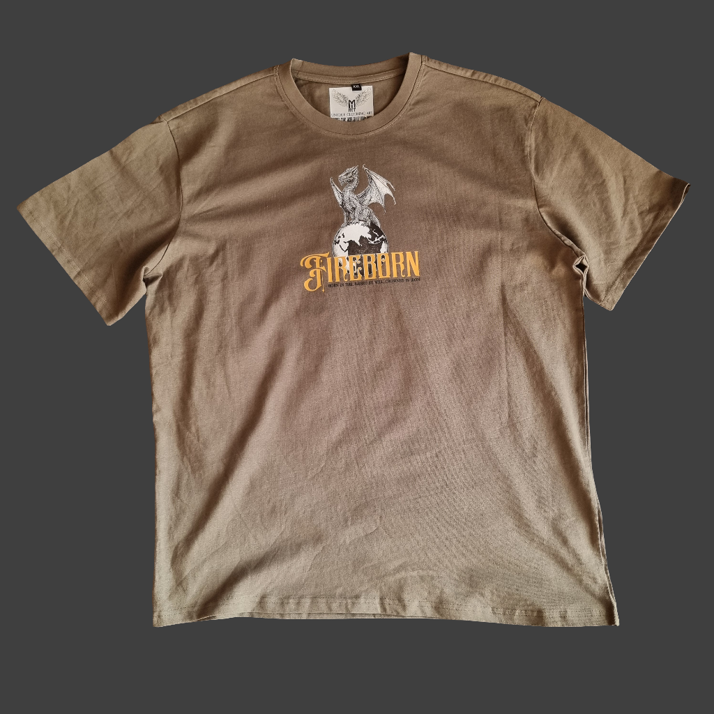 FORGED BY FIRE SHADOW OLIVE OVERSIZE T-SHIRT