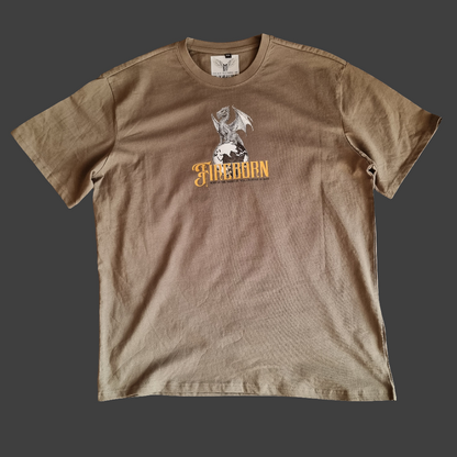 FORGED BY FIRE SHADOW OLIVE OVERSIZE T-SHIRT