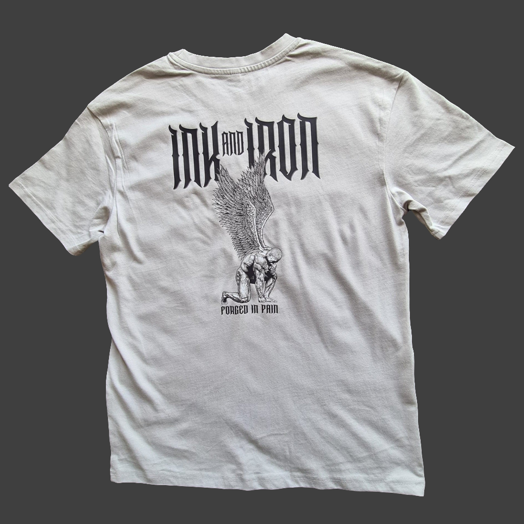 INK & IRON FORGED OVERSIZE ASPHALT GREY T-SHIRT