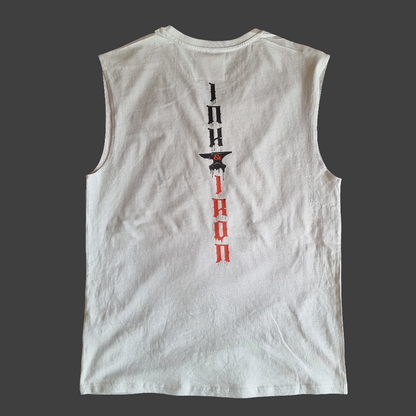 SLEEVELESS IRON SPINE TEE - Rhino Grey