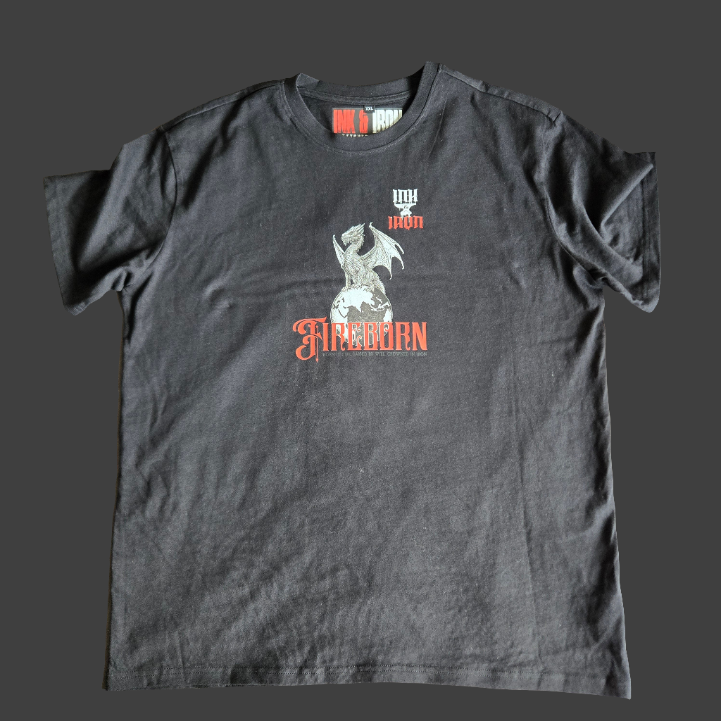 FORGED BY FIRE BLACK OVERSIZE T-SHIRT