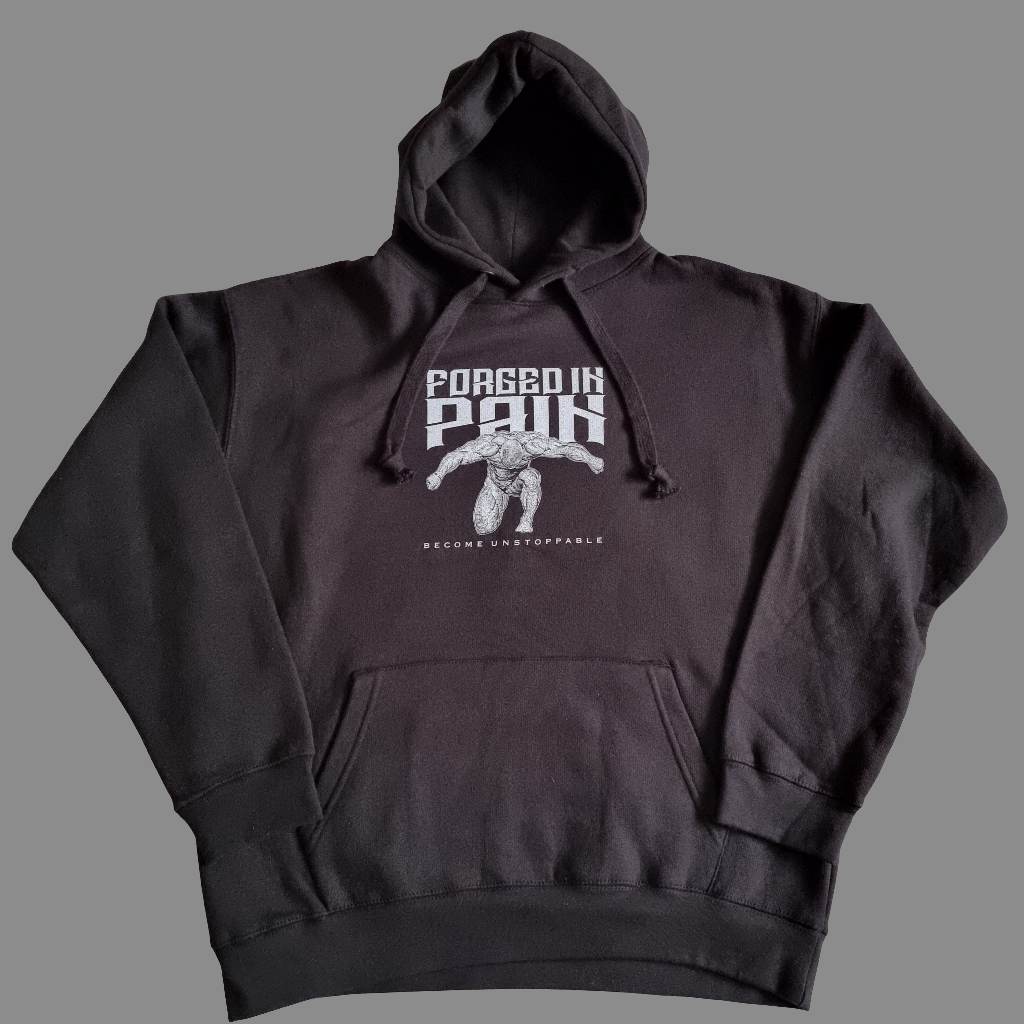 Midnight "FORGED IN PAIN" - Premium Hoodie