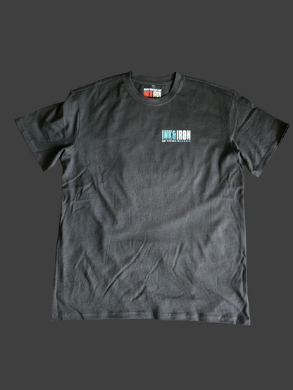 ICE BLUE | RELENTLESS OVERSIZE BLACK T-SHIRT