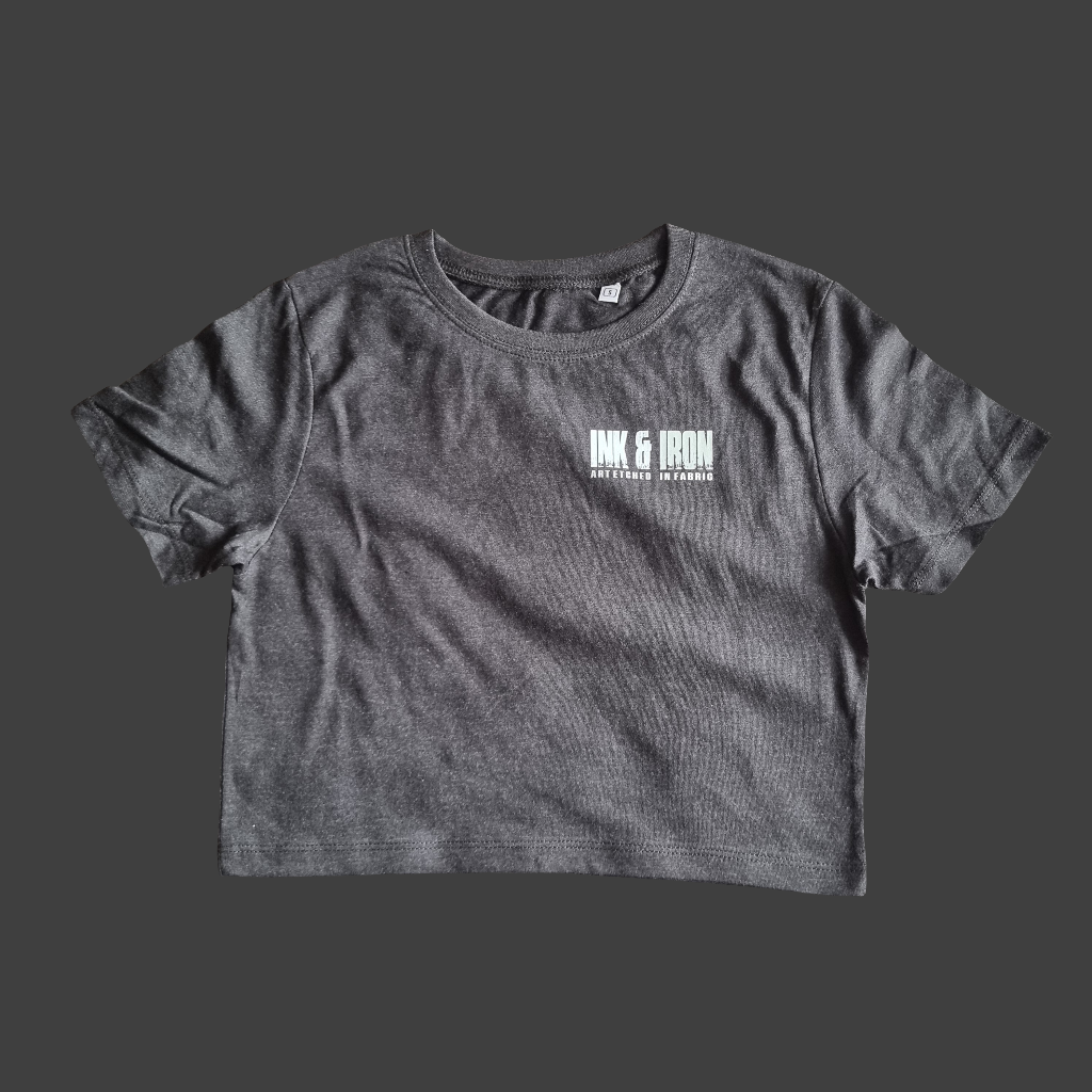 SOPRO CROP T-SHIRT ONYX Never Give Up