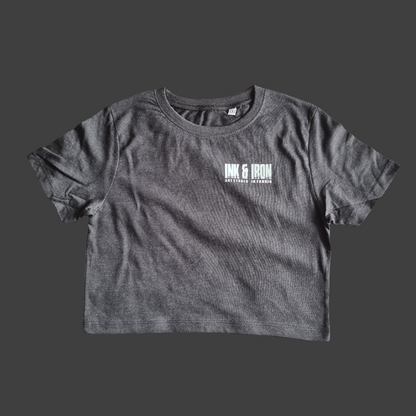 SOPRO CROP T-SHIRT ONYX Never Give Up