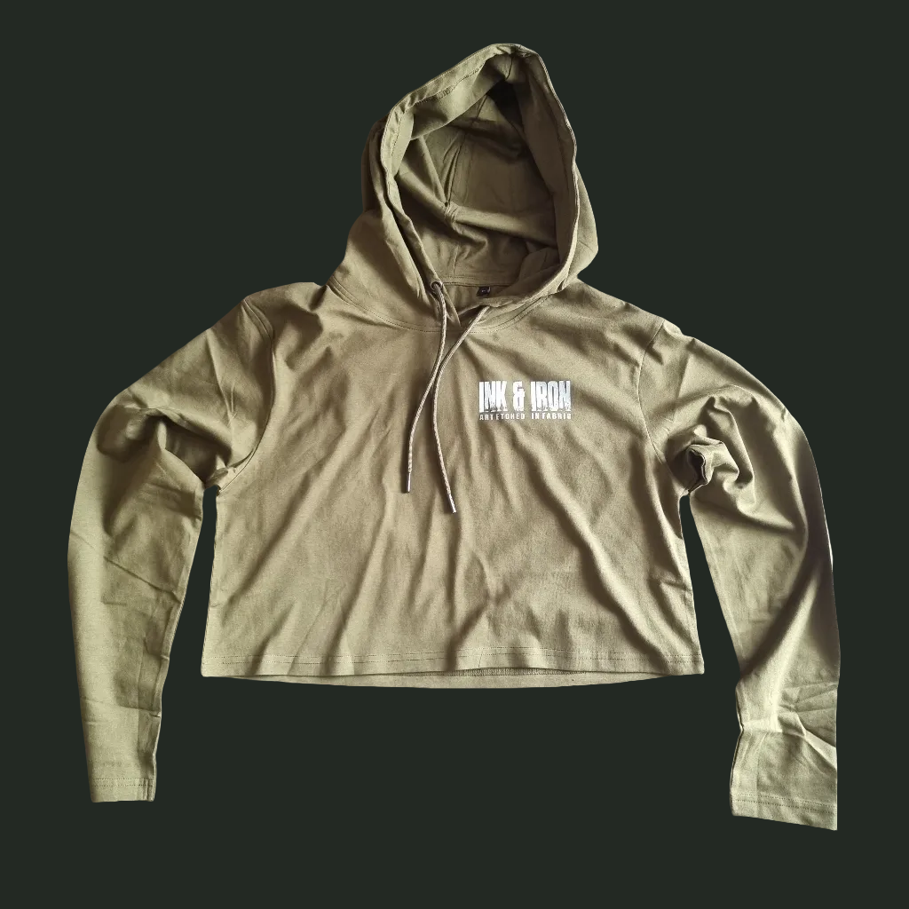 SOPRO CROP HOODIE OLIVE