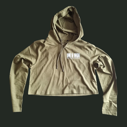 SOPRO CROP HOODIE OLIVE
