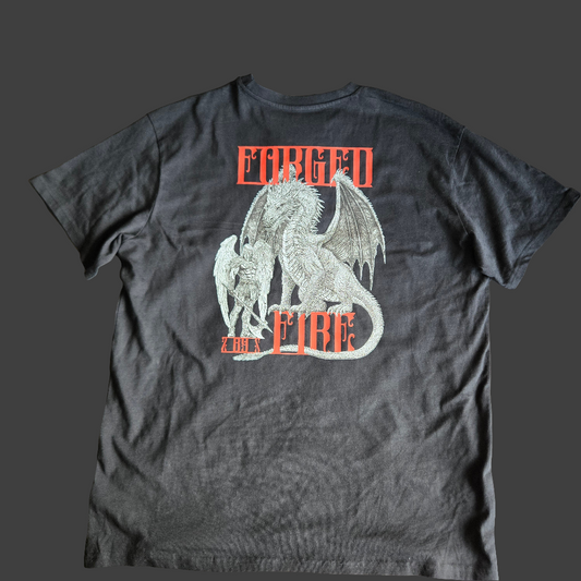 FORGED BY FIRE BLACK OVERSIZE T-SHIRT