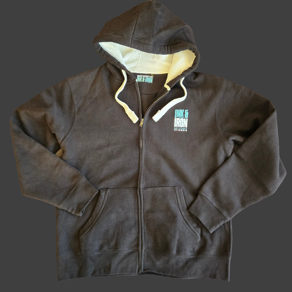 ELITE HOODIE DUSTY BLACK | ICE BLUE RELENTLESS