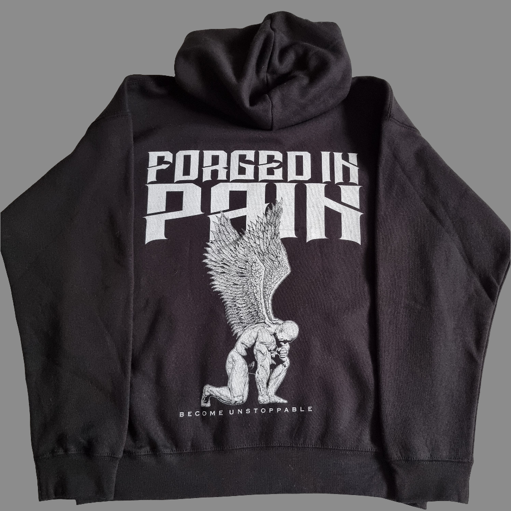 Midnight "FORGED IN PAIN" - Premium Hoodie