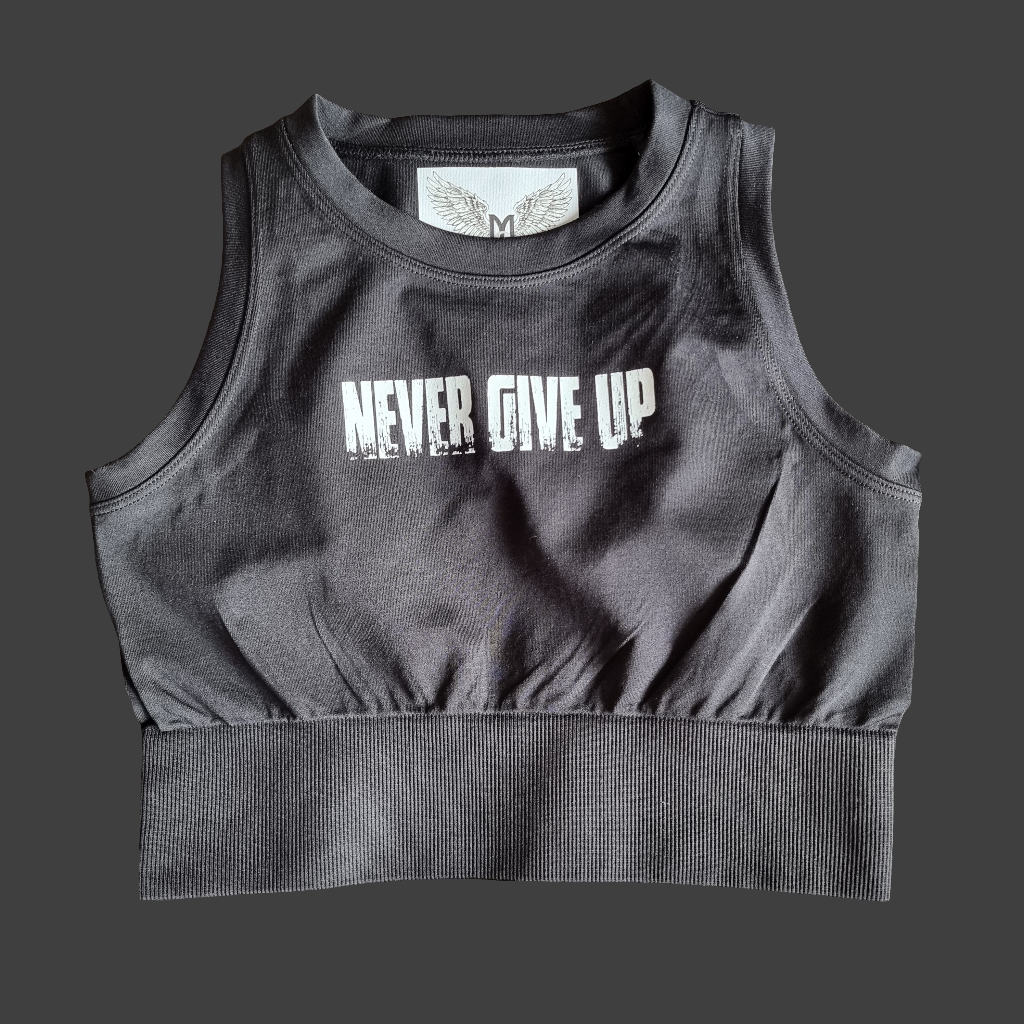 SOPRO CROPPED TANK Never Give Up