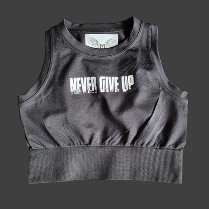 SOPRO CROPPED TANK Never Give Up