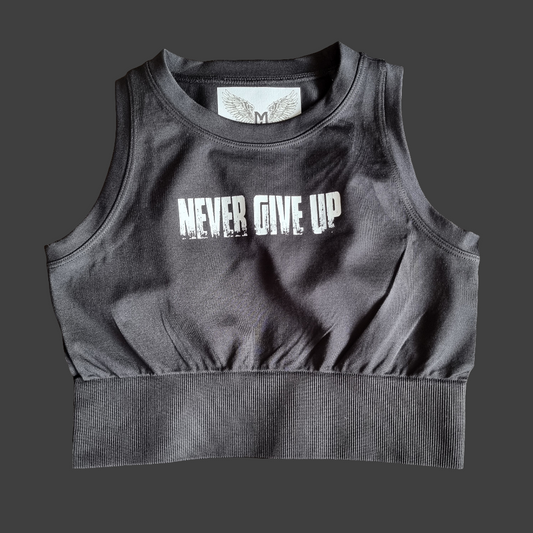 SOPRO CROPPED TANK Never Give Up