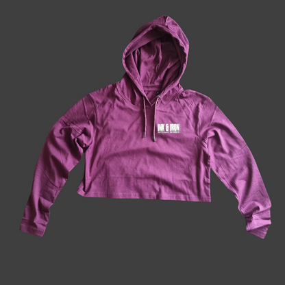 SOPRO CROP HOODIE MULBERRY Never Give Up