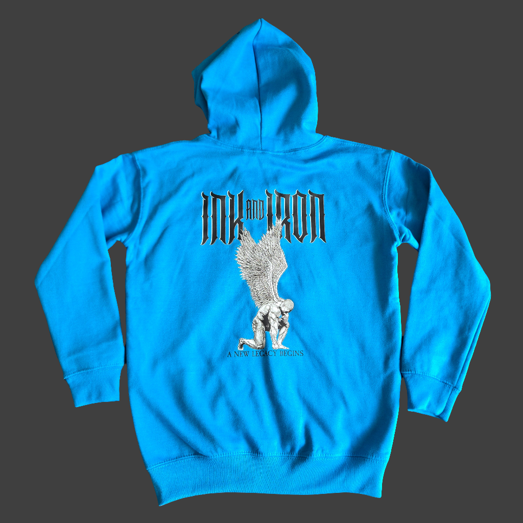 INK&IRON FORGED KIDS ZIP HOODIE | STORMFIRE BLUE
