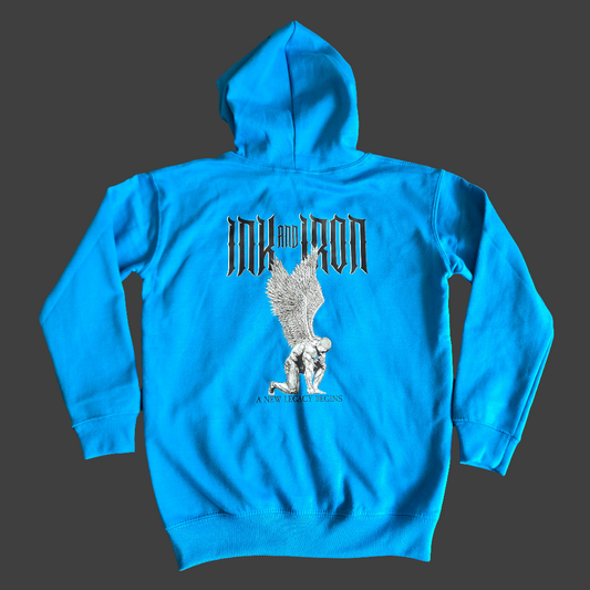 INK&IRON FORGED KIDS ZIP HOODIE | STORMFIRE BLUE