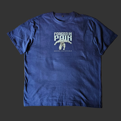 "FORGED IN PAIN" OG - OVERSIZE Navy T-Shirt