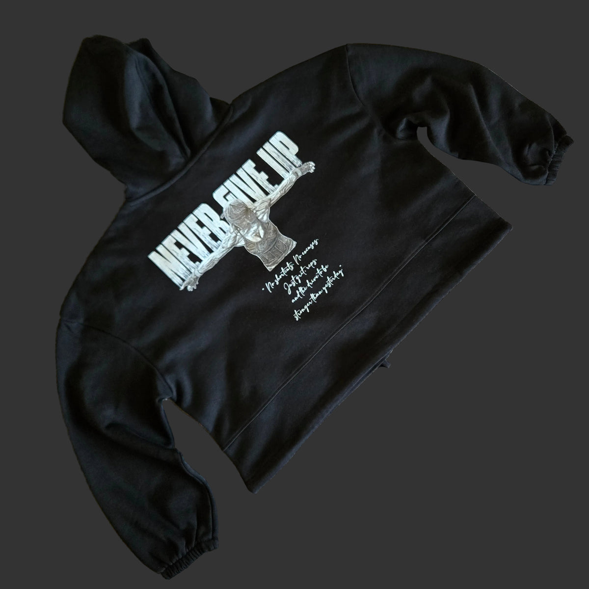 SOPRO CROP HEAVY HOODIE STONE or BLACK
