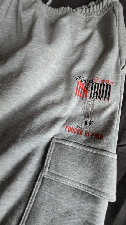 GOTHIC GREY HEAVY JOGGER - INK&IRON X MASKEDMONSTER