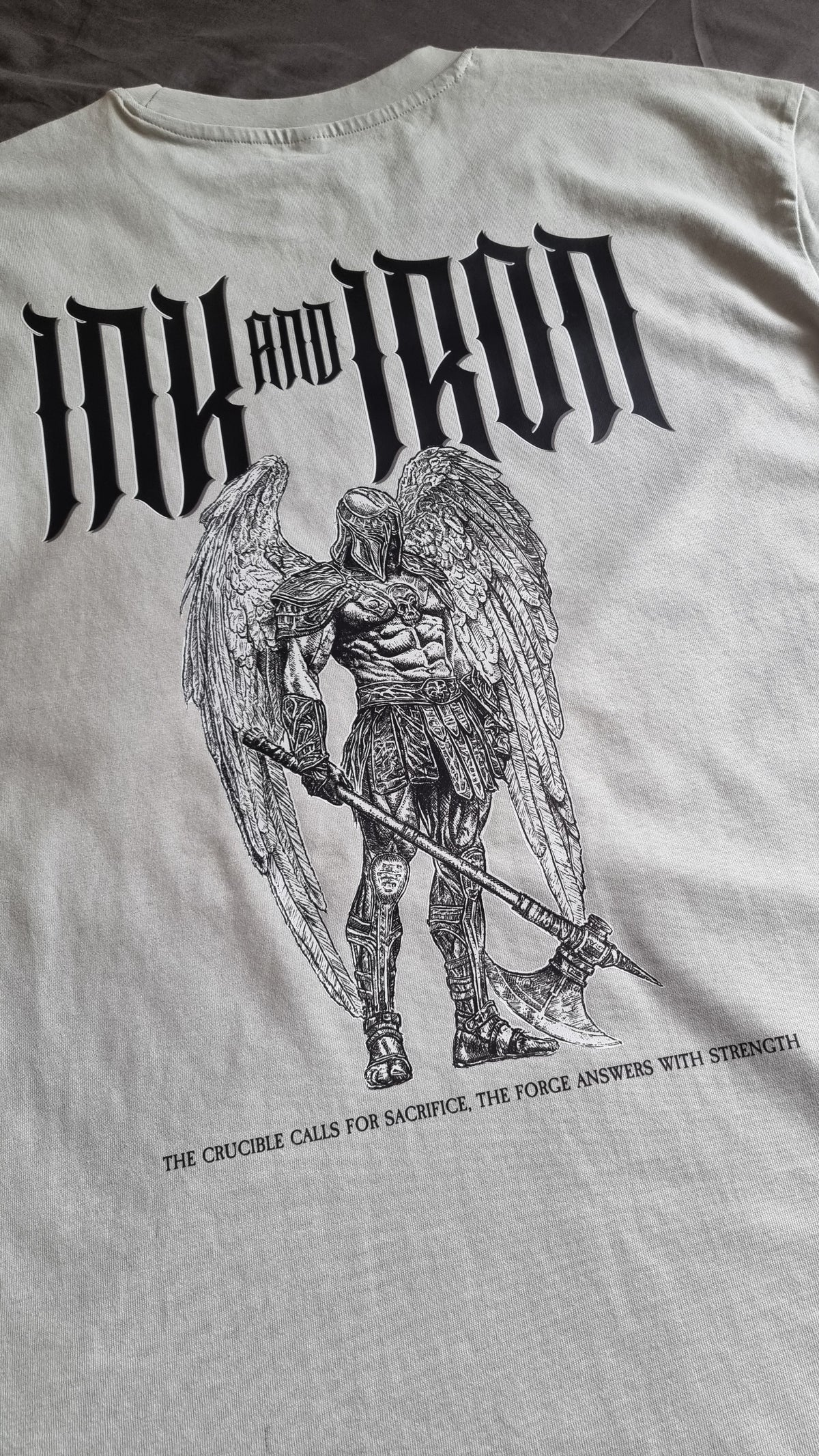 INK & IRON VANGUARD OVERSIZE ASPHALT GREY T-SHIRT