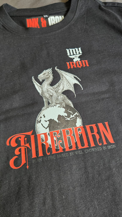 FORGED BY FIRE BLACK OVERSIZE T-SHIRT