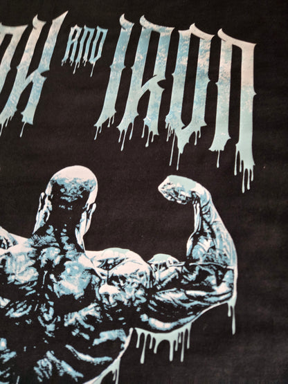 ICE BLUE | RELENTLESS OVERSIZE BLACK T-SHIRT