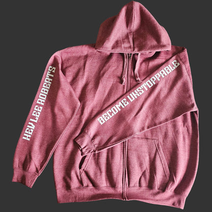 OG FORGED IN PAIN ZIP HOODIE - VINTAGE CHERRY