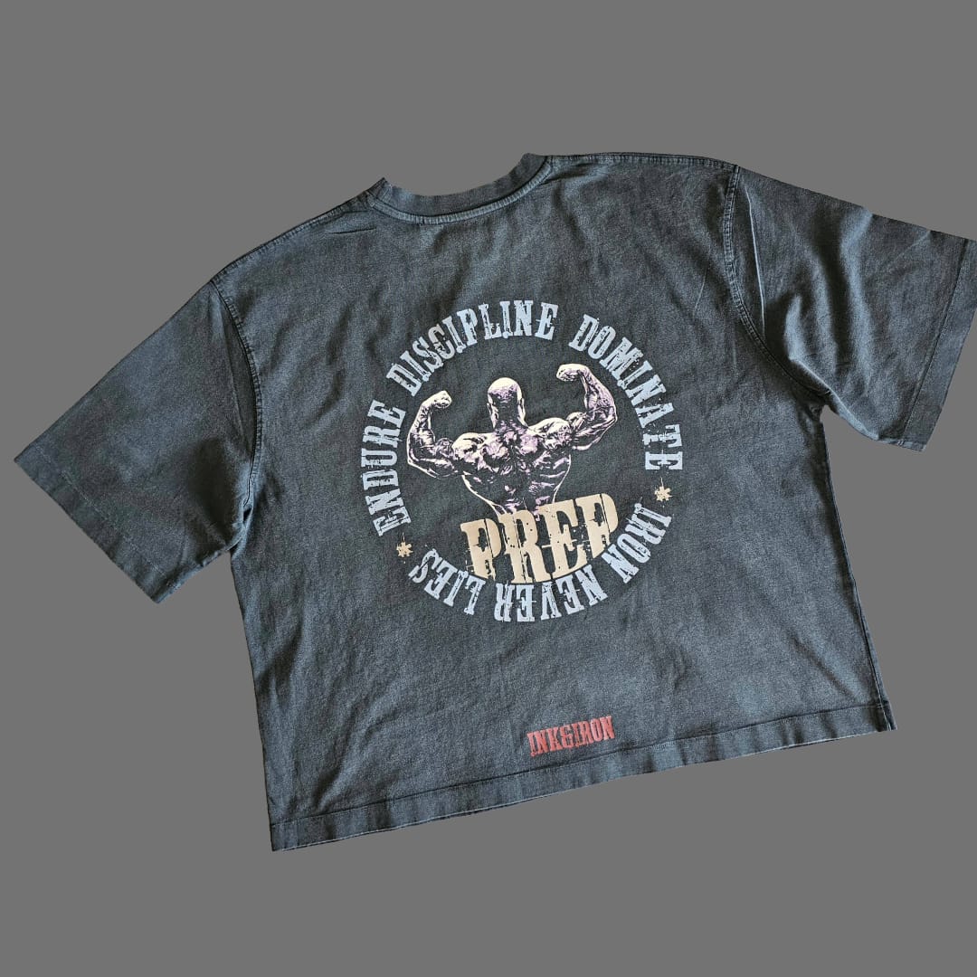 PREP VINTAGE OVERSIZE BOXFIT TEE - IRON NEVER LIES