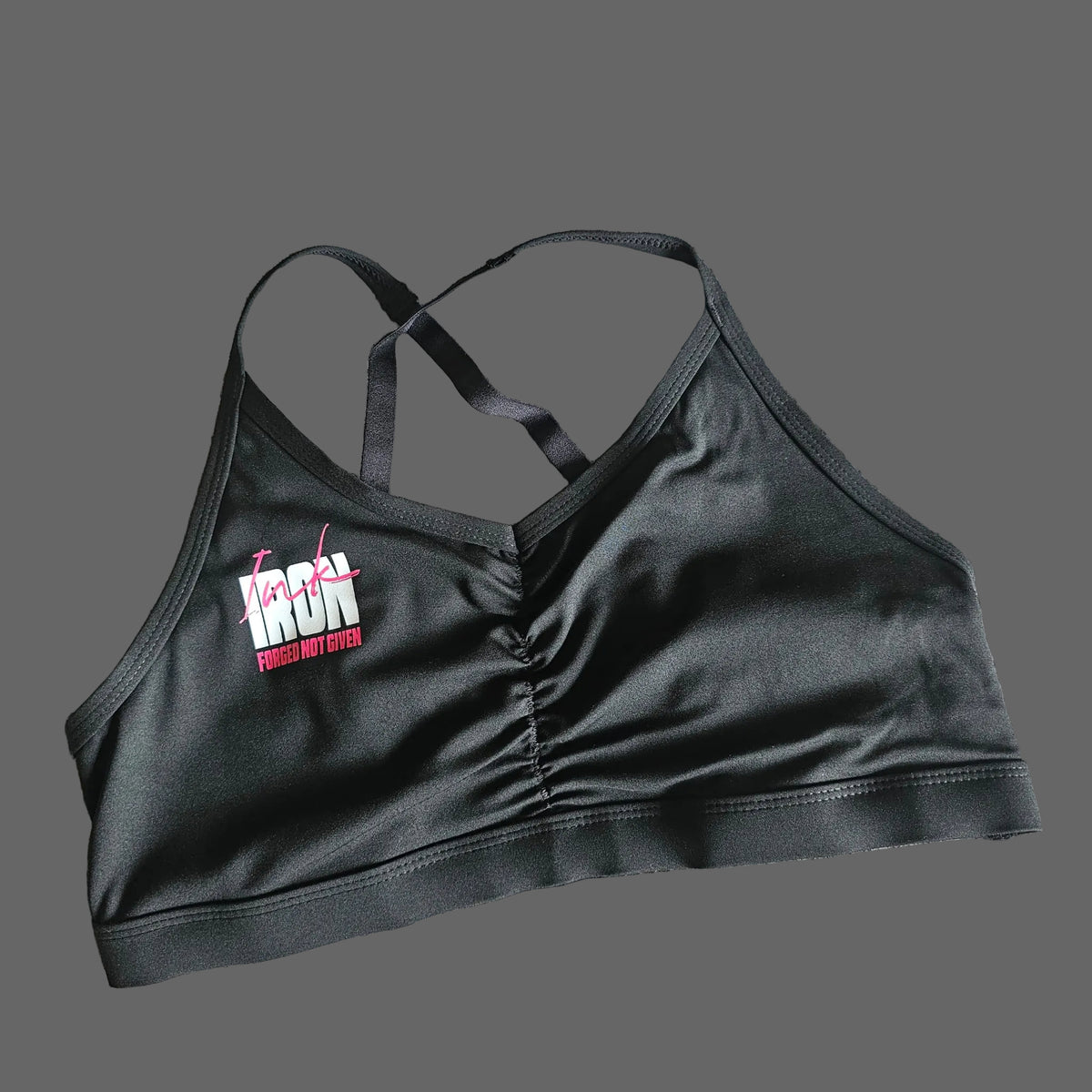 SCRUNCH PERFORMANCE BRA "FORGED NOT GIVEN"