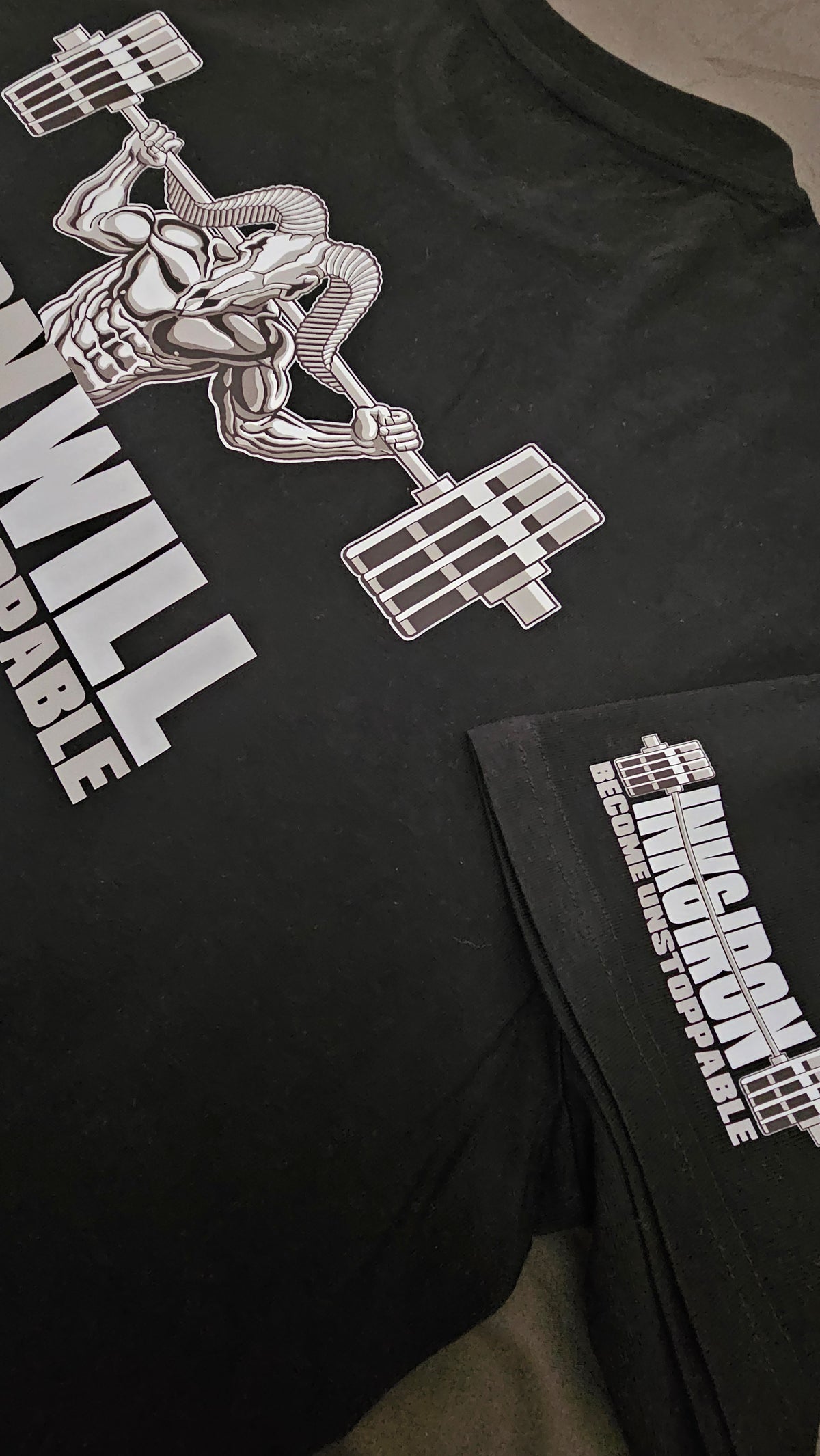 IRON WILL OVERSIZE BLACK TEE
