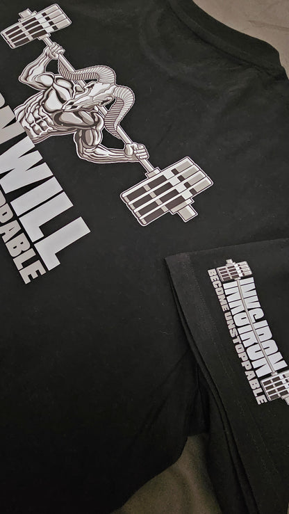 IRON WILL OVERSIZE BLACK TEE