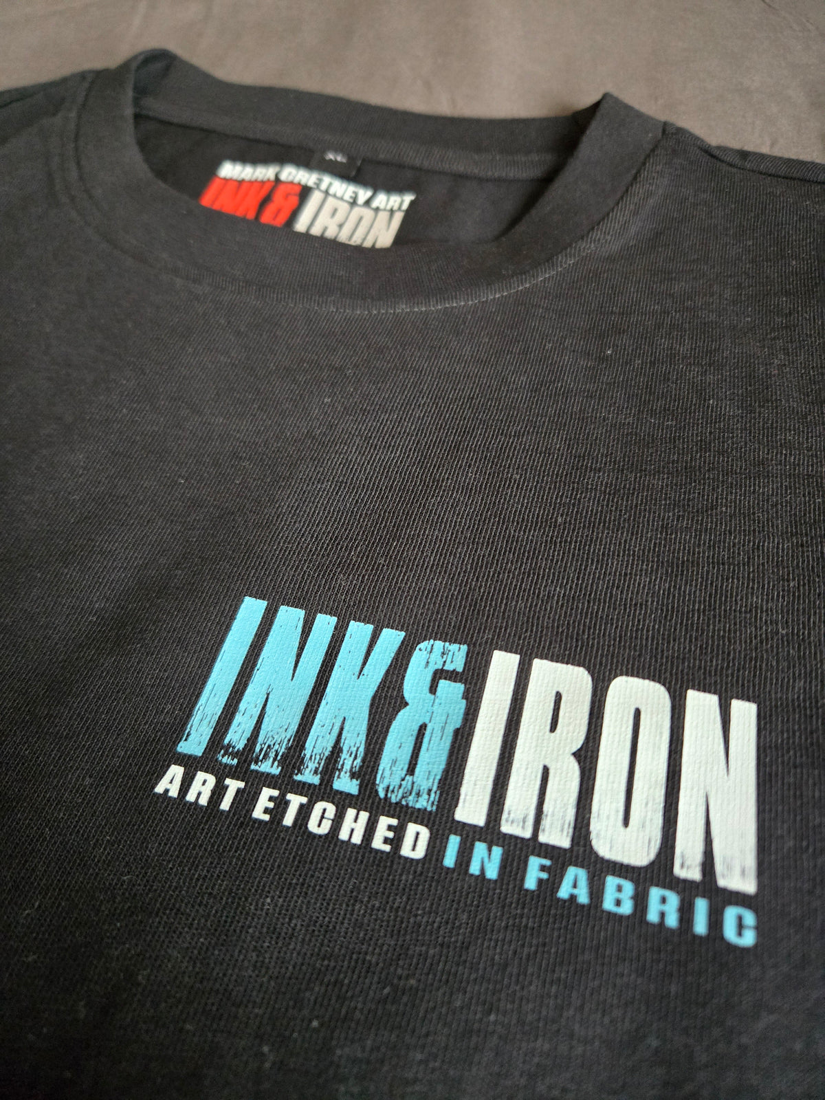 ICE BLUE | RELENTLESS OVERSIZE BLACK T-SHIRT