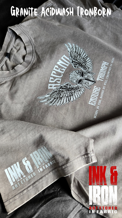 IRONBORN GRANITE ACIDWASH OVERSIZE T-SHIRT