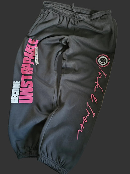 ONYX BLACK HEAVY JOGGER - INK&IRON X MASKEDMONSTER