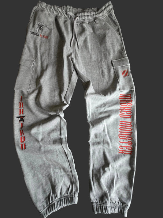 GOTHIC GREY HEAVY JOGGER - INK&IRON X MASKEDMONSTER