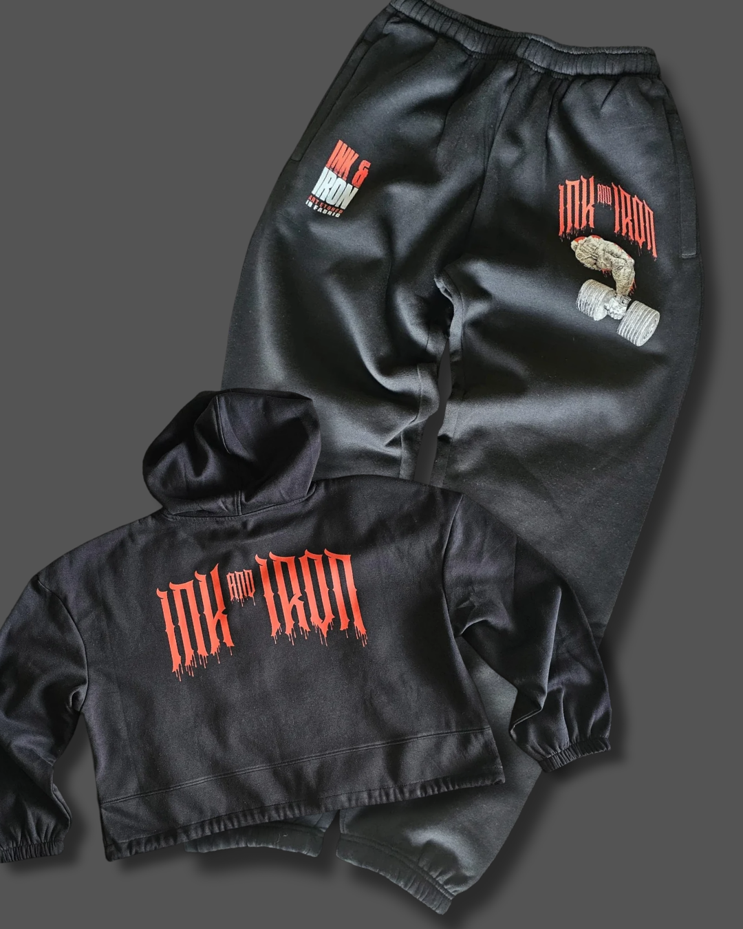 RELENTLESS DRIP SET - CROP HOODIE & JOGGER