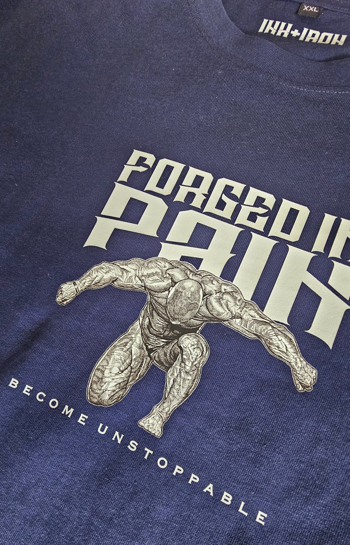 "FORGED IN PAIN" OG - OVERSIZE Navy T-Shirt