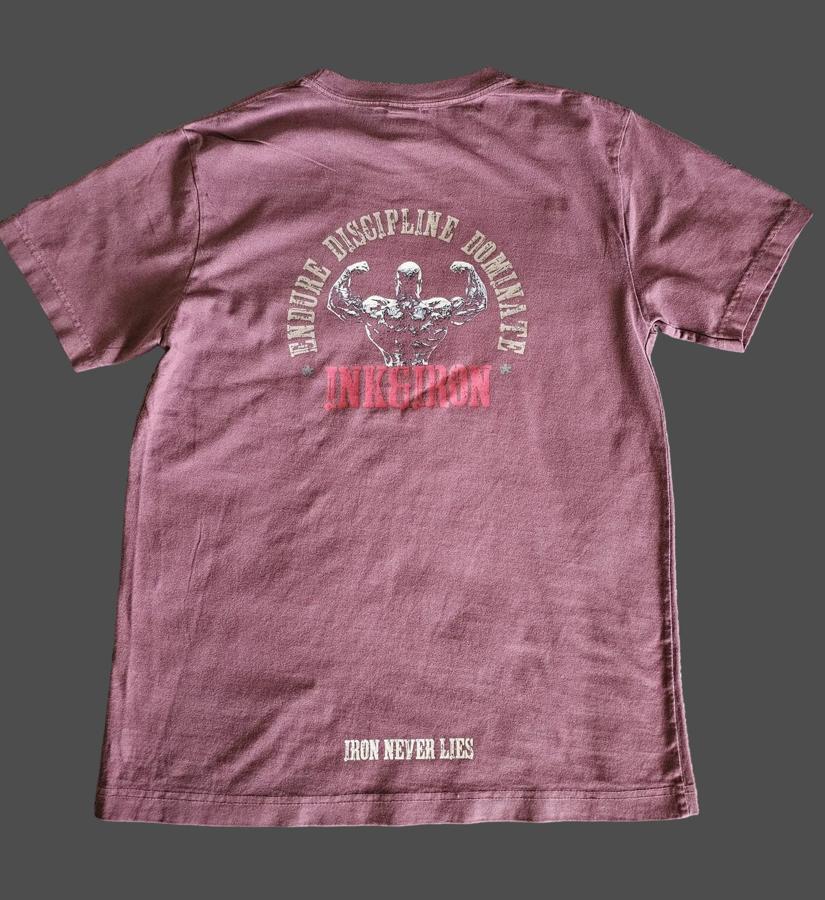 VINTAGE WASH CHERRY STANDARD TEE - IRON NEVER LIES