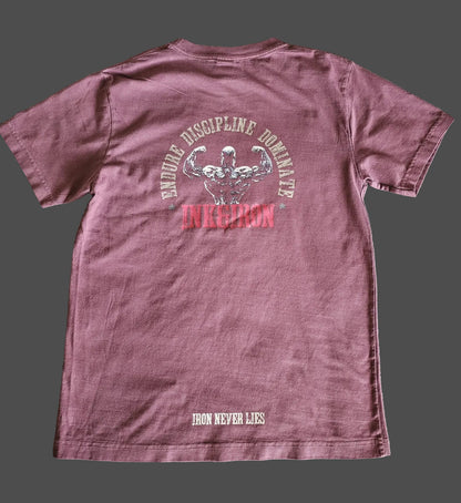 VINTAGE WASH CHERRY STANDARD TEE - IRON NEVER LIES