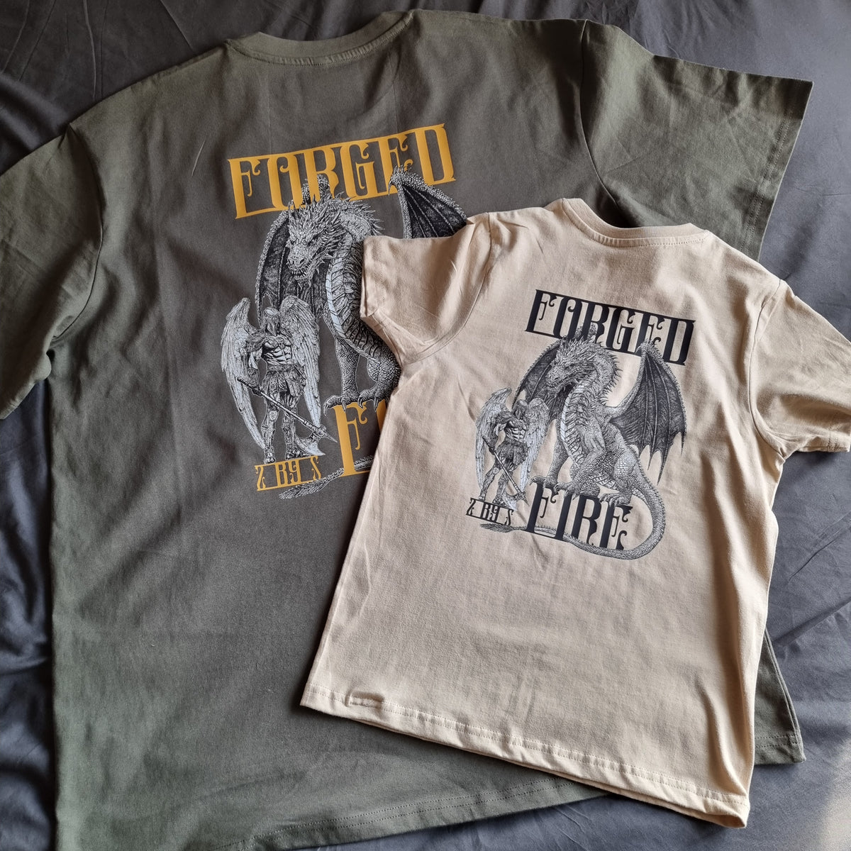 KIDS FORGED BY FIRE SAND T-SHIRT