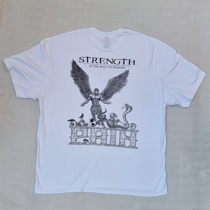 "STRENGTH" - OG White Standard Fit T-Shirt